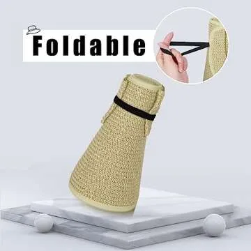 ELEHOLD Beach Hat for Women Stylish UV Protection Cap