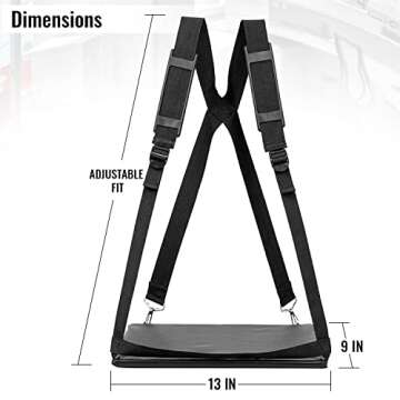 Standing Desk Walking Desk - Hands Free Wearable Mobile Laptop Harness for 13" Laptops or Clipboards