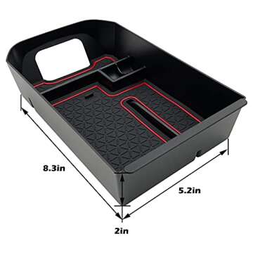 JOJOMARK Compatible with Toyota RAV4 Accessories Center Console Organizer Fits for RAV4 2019 2020 2021 2022 2023 2024 RAV4 Prime 2021-2024