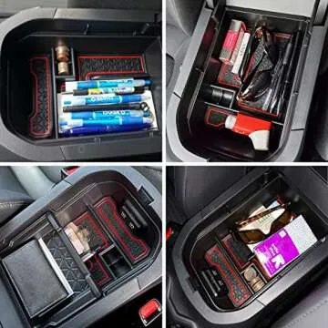 JOJOMARK Compatible with Toyota RAV4 Accessories Center Console Organizer Fits for RAV4 2019 2020 2021 2022 2023 2024 RAV4 Prime 2021-2024