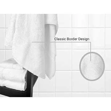 Towel Bazaar Premium Cotton Super Soft and Absorbent Turkish Towels (2-Piece Bath Sheet Towel, White)