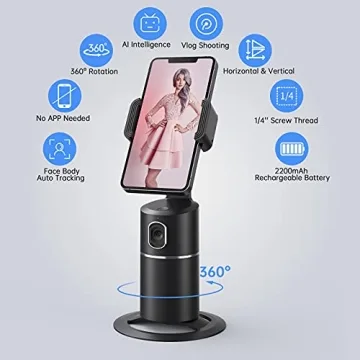 Auto Face Tracking Phone Holder for Easy Video Streaming