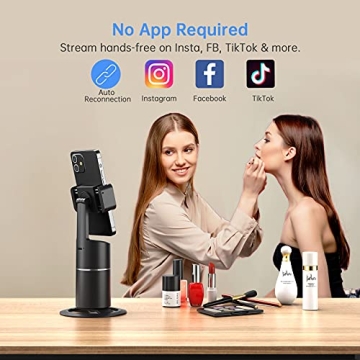 Auto Face Tracking Phone Holder for Easy Video Streaming