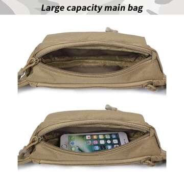 Huntvp Tactical Fanny Pack for Travel and Outdoor Use