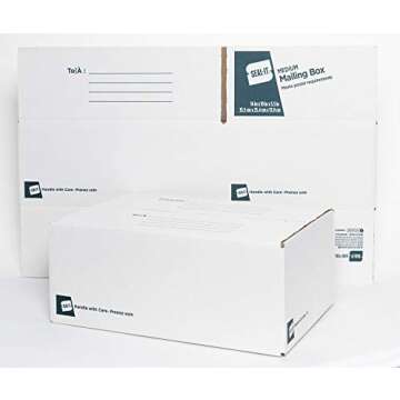 Seal-It Mailing Box, Medium, 25 Pack, 14" x 10" x 5.5",