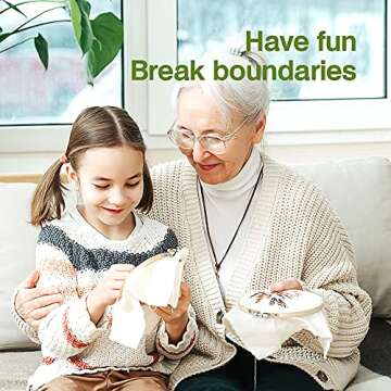 Caydo 6 Pieces Embroidery Hoop Set Circle Cross Stitch Hoop Ring 4 inch to 10 inch for Embroidery and Cross Stitch