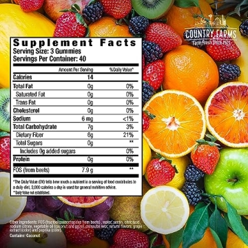 Country Farms Fiber Care Gummies for Digestive Health