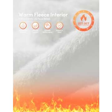 IUGA Fleece Cargo Sweatpants for Women Wide Leg Cargo Pants High Waisted Sweats Pants with Pockets Baggy Joggers Pants,Heather Cloud White,S