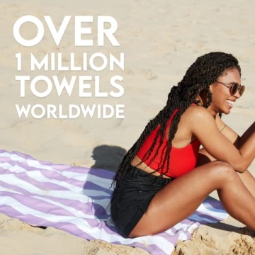 Eco-Friendly Dock & Bay Quick Dry Beach Towel - Lightweight and Compact