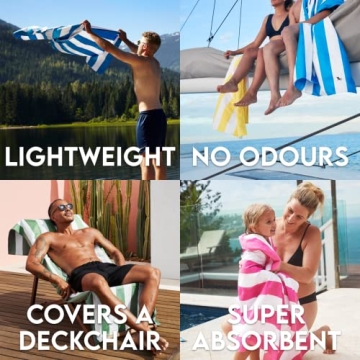 Eco-Friendly Dock & Bay Quick Dry Beach Towel - Lightweight and Compact