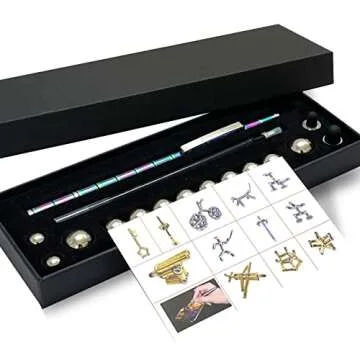 Magnetic Fidget Pen，Cool Fidget Toys，Gift for Teenage Boys,Figette Toys - Perfect for Stress Relief and Focus - Great Fidget Toy for Adults and Teens - Unique Gift for Boys and Girls