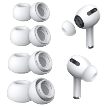 Vsagier Ear Tips for AirPods Pro & Pro 2 – 4 Pairs With Noise Reduction