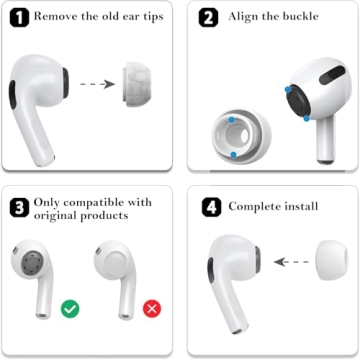 Replacement Soft Ear Tips for AirPods Pro - 4 Sizes