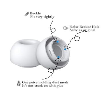 Replacement Soft Ear Tips for AirPods Pro - 4 Sizes