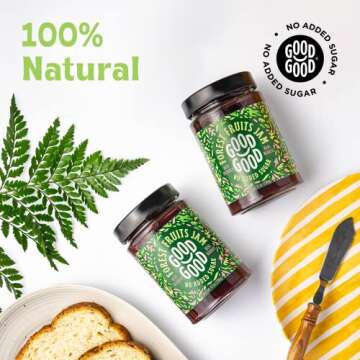 GOOD GOOD No Added Sugar Forest Fruit Jam - Keto Friendly Jelly - Low Carb, Low-Calorie and Vegan - Diabetic Friendly - 12oz / 330g (Pack of 1)