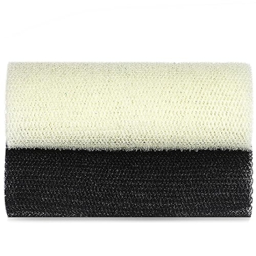 African Exfoliating Net,JASSINS African Sponge Net,Body Exfoliating Long Net Shower Body Scrubber Ba...