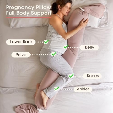 bbhugme Adjustable Pregnancy Pillow - Ergonomic Full Body Support