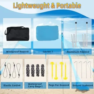 BOTINDO Family Beach Tent Sun Shade for Outdoor Use