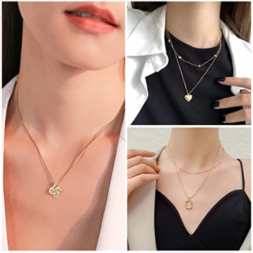 IFKM Gold Plated Jewelry Set for Women - 5 PCS Set