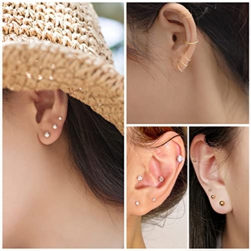 IFKM Gold Plated Jewelry Set for Women - 5 PCS Set