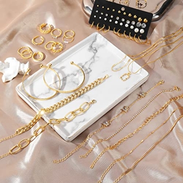 IFKM Gold Plated Jewelry Set for Women - 5 PCS Set