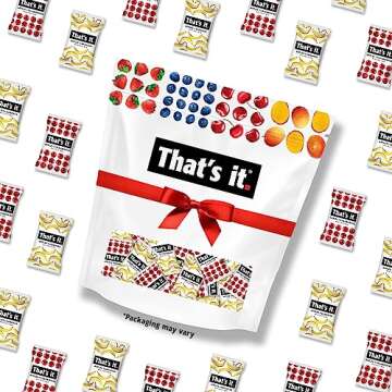 That’s It. Fun Size Fruit Bars Variety Pack(50 Pieces, 10g Each) With Apples + Bananas, Apples + C...