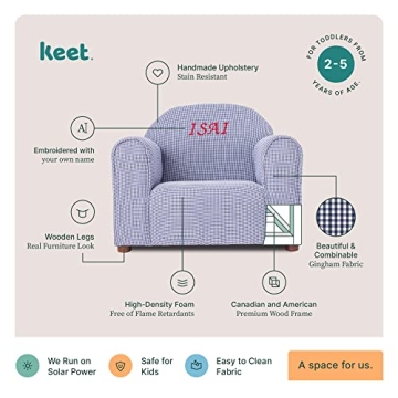 Personalized Kids Chair Checkers Design for Ages 2-5