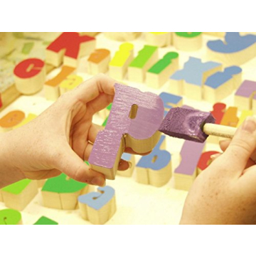 Personalized Damhorst Child Name Puzzle Stool in Pastel