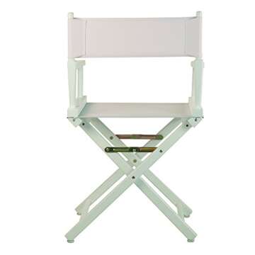 Casual Home 18" Director's Chair White Frame with White Canvas