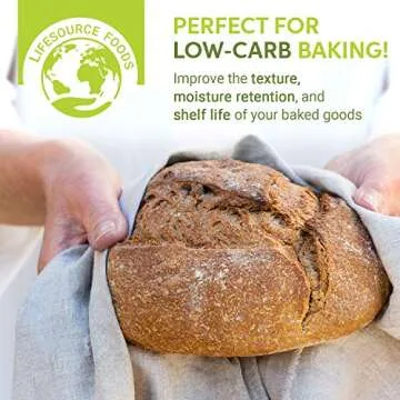 LifeSource Foods Oat Fiber 500 (3 LB) All-Natural, Gluten-Free, Zero-Carb Fiber Source for Low-Carb Baking