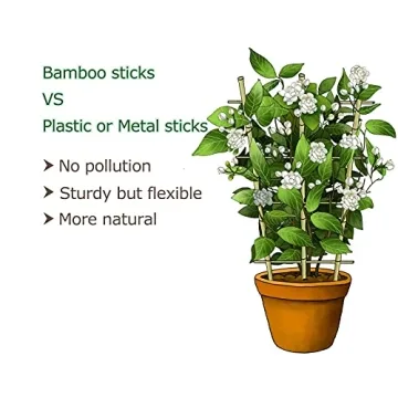 Cambaverd Bamboo Trellis Set for Indoor Climbing Plants