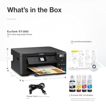Epson EcoTank ET-2850 Wireless Printer - Renewed