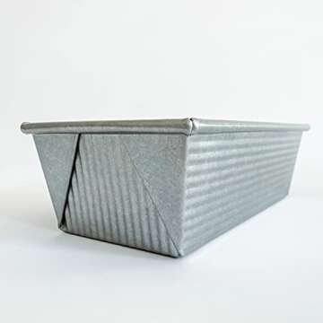 USA Pan 1145LF Bakeware Aluminized Steel 1.25 Lb Loaf Pan, Medium, Silver
