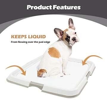 Petprime Pet Dog Pee Pad Holder Puppy Training Pad Holder Tray Indoor Dog Potty Pee Pad Holder for D...