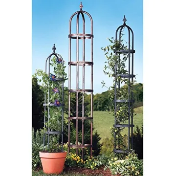 Plow & Hearth Garden Obelisk Trellis for Climbing Plants