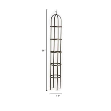 Plow & Hearth Garden Obelisk Trellis for Climbing Plants