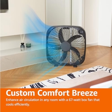 Stay Cool with Amazon Basics 20-Inch Box Fan