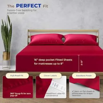 Luxury 1000 Thread Count Egyptian Cotton Queen Sheets