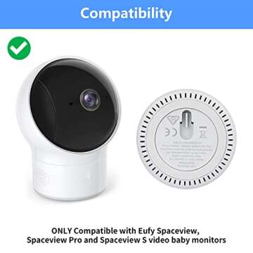 Adjustable Baby Monitor Wall Mount for Eufy Spaceview Baby Monitors - Easy Installation and Optimal ...