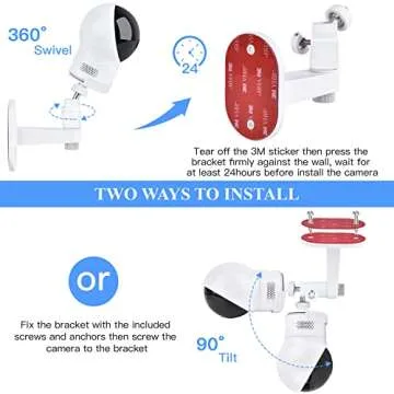 Adjustable Baby Monitor Wall Mount for Eufy Cameras