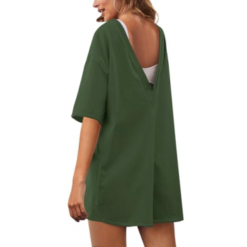 Yanekop Women's T Shirt Romper Comfy and Cute Stylish Jumpsuit