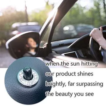 Bling Car Interior Accessories Car Bling Accessories for Women Rhinestone Car Interior Accessories Bling Inner Car Door Lock Bling Car Accessories for women for C Class Accessories