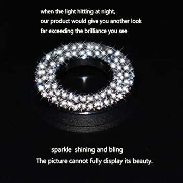 Bling Car Interior Accessories Car Bling Accessories for Women Rhinestone Car Interior Accessories Bling Inner Car Door Lock Bling Car Accessories for women for C Class Accessories