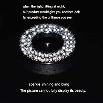 Bling Car Interior Accessories Car Bling Accessories for Women Rhinestone Car Interior Accessories Bling Inner Car Door Lock Bling Car Accessories for women for C Class Accessories