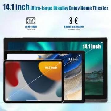 14.1 Inch Large Screen Android 13 Tablet for Ultimate Performance