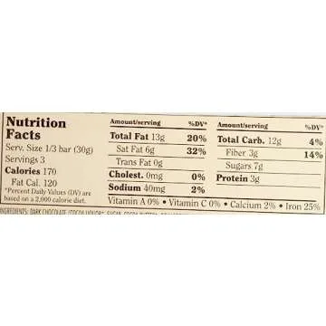 Chocolove Almond Salted Dark Chocolate Bar 3.2 Ounce