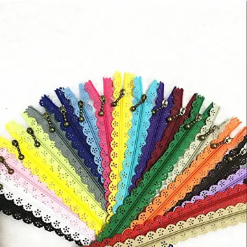 WKXFJJWZC 40Pcs Nylon Zippers for DIY Sewing Projects