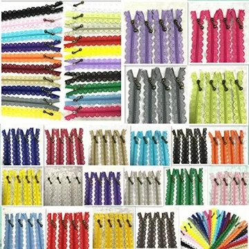 WKXFJJWZC 40Pcs Nylon Zippers for DIY Sewing Projects