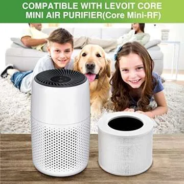 Core Mini Replacement Filter Compatible with LEVOIT Core Mini Air Purifier,Core Mini-P, 3-in-1 H13 Grade True HEPA Replacement Filter, Replace Part #Core Mini-RF, 2 Filter & 10 Fragrance Sponge