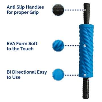 LIPOROLLER Post Liposuction Massager – Lymphatic Drainage Massager for Post Lipo Surgery – Quality EVA Material - Ridges and Grooves for Post-Op Recovery, Ideal Liposuction Recovery Supplies